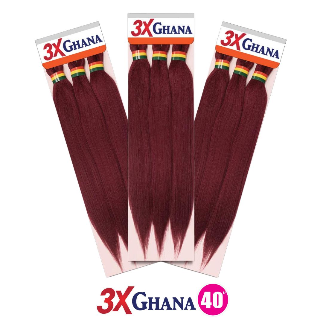 #LBG REALISTIC  3X GHANA X-PRESSION 40" HAIR