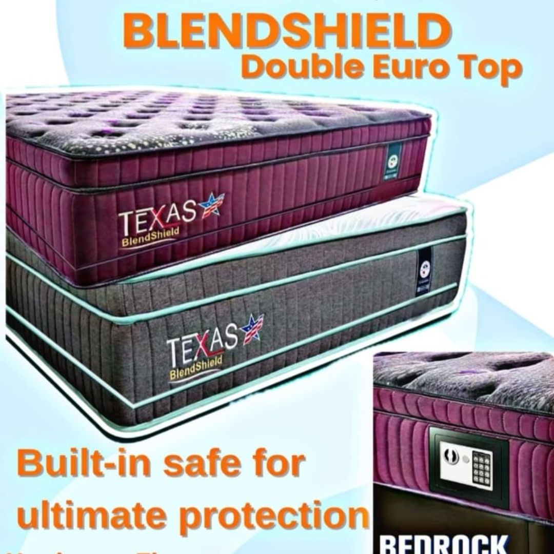 TEXAS BLENDSHIELD KING MATTRESS WITH SAFE
