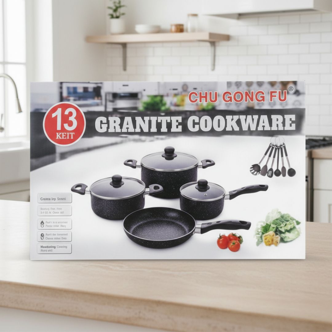JB-37-02 13PCS GRANITE COOKWARE SET