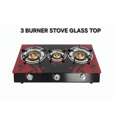 JB PLATINUM  3 BURNER GLASS TOP STOVE