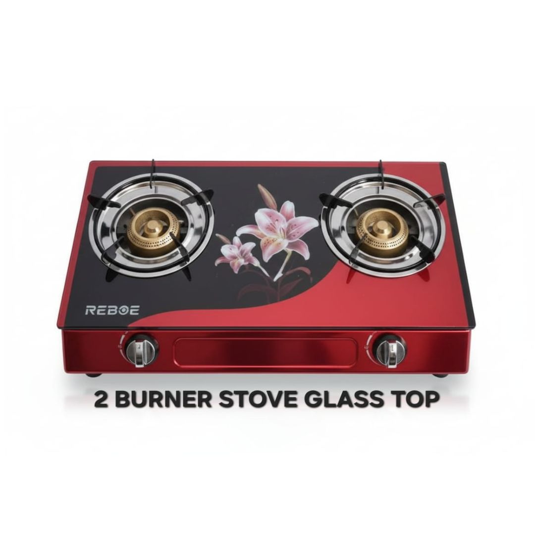 JB PLATINUM 2 BURNER GLASS TOP  STOVE