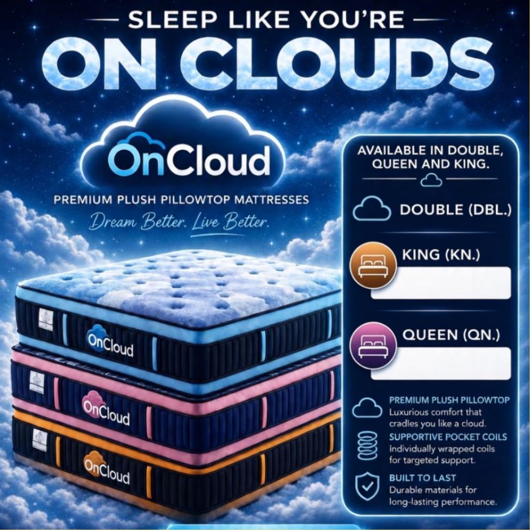 ON CLOUD ORGANIC  EURO TOP QUEEN MATTRESS