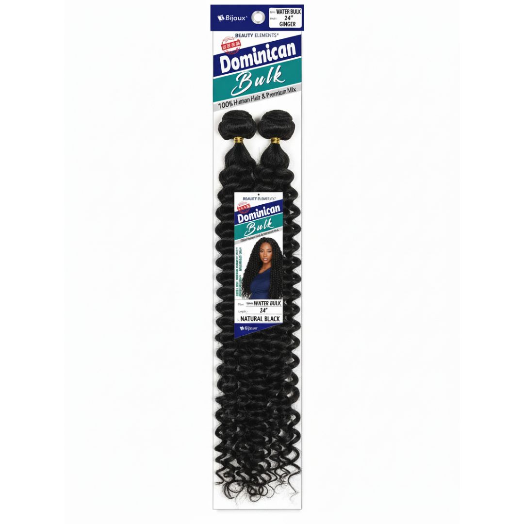 DOMINICA BOHO  WATER BULK 24" #NATURAL BLACK