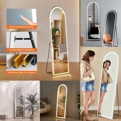 R105-3 LED STANDING MIRROR