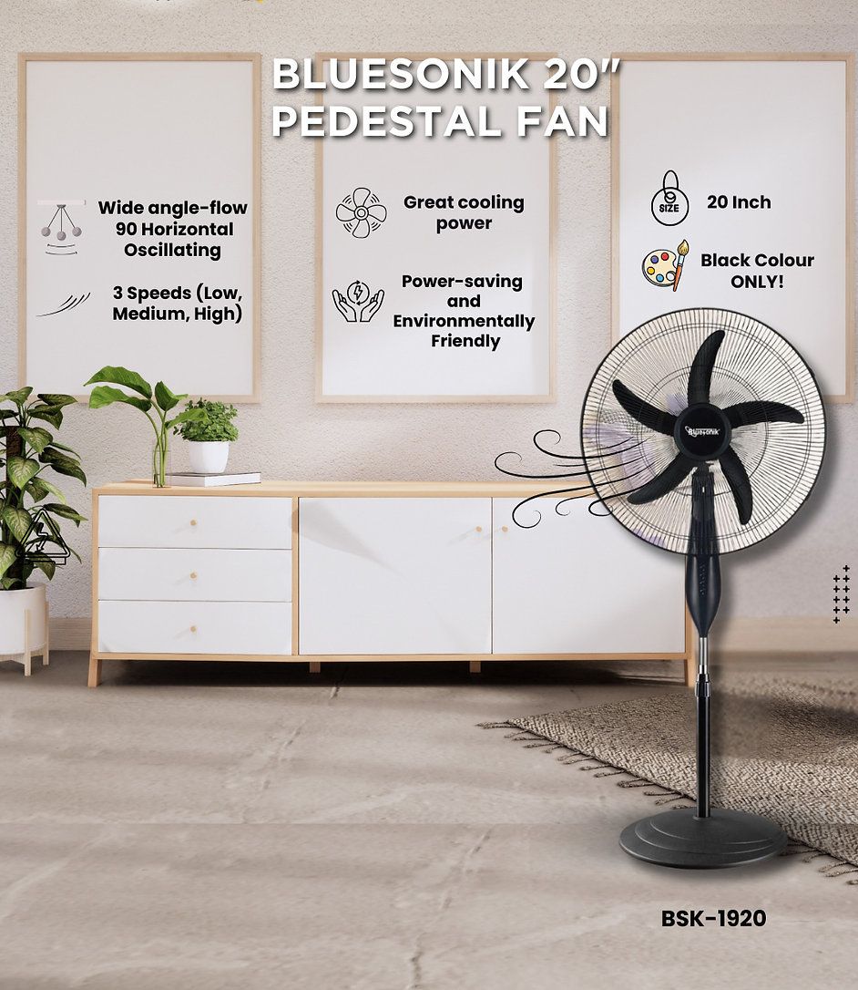 BSK-1920 BLUSONIK 20" STANDING FAN