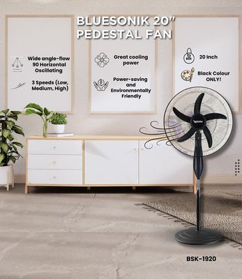 BSK-1920 BLUSONIK 20" STANDING FAN