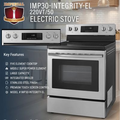 IMP30-INTEGRITY-EL-220VL/50HZ IMPERIAL ELECTRIC SMOOTH TOP STOVE