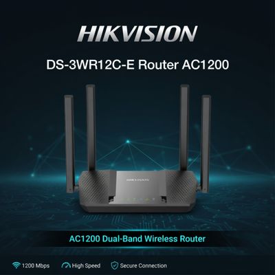 Hikvision - DS-3WR12C-E Router AC1200