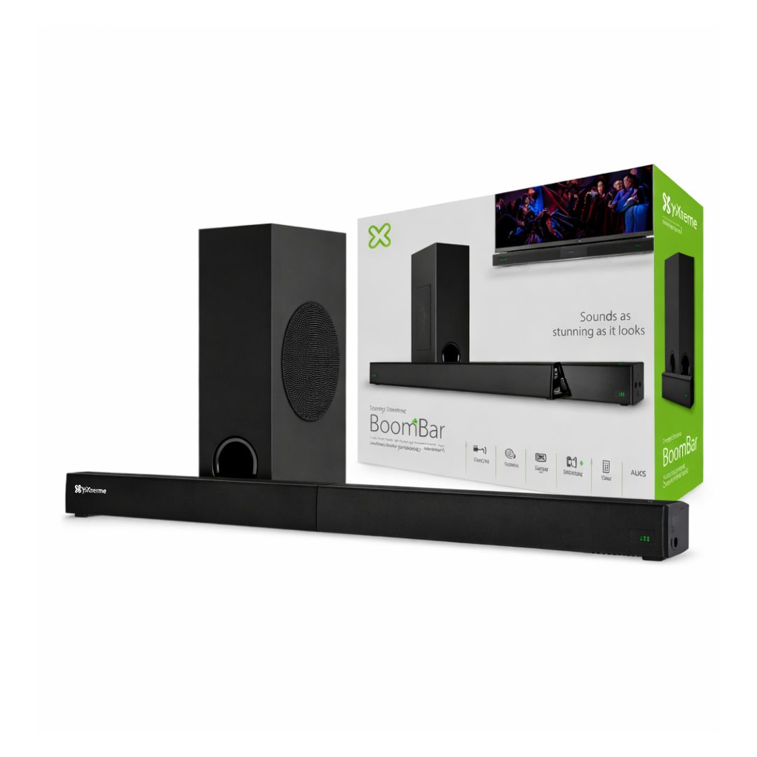 Klip Xtreme KSB-230 - Sound bar - Black - 2.1ch 160W BT HDMI-OPT-AUX