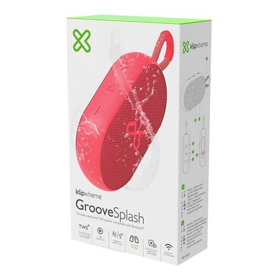 Klip Xtreme KBS-030RD - Speaker - Bright red - TWS - 12Hrs -IPX7