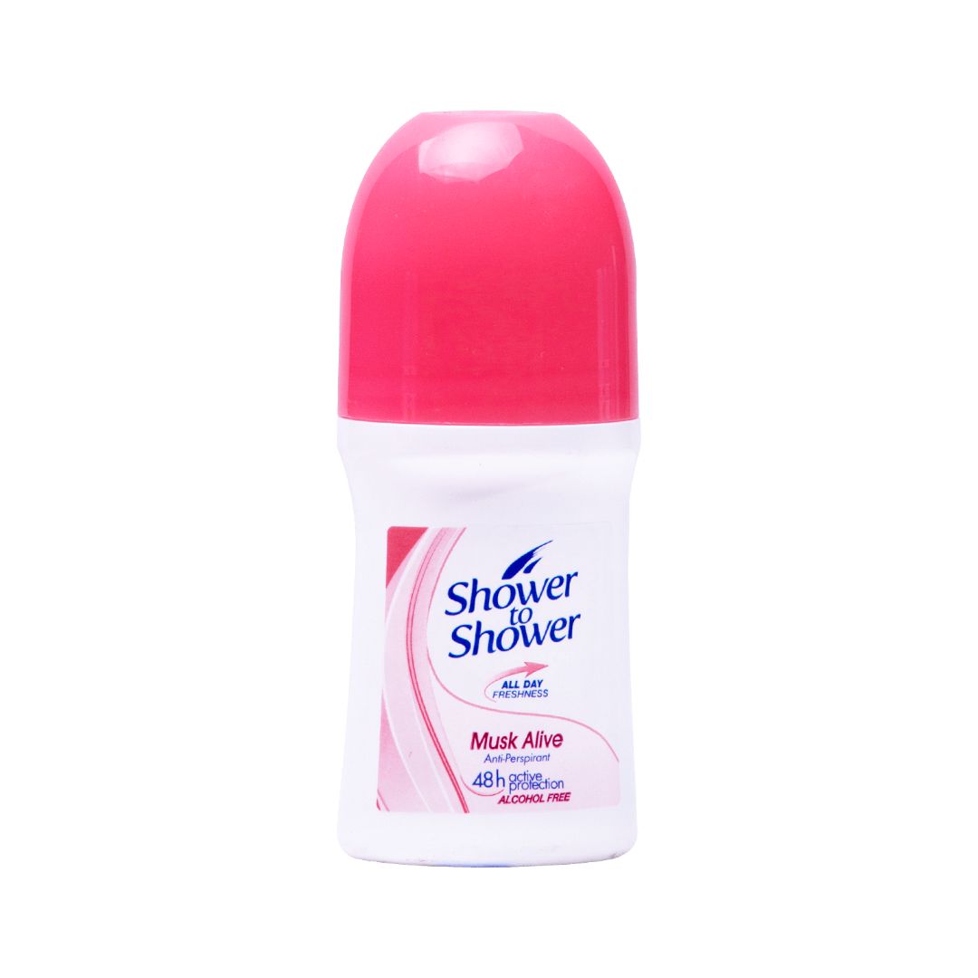 SHOWER TO SHOWER 48H MUSK ALIVE ANTI-PERSPIRANT ROLL-ON 50ML