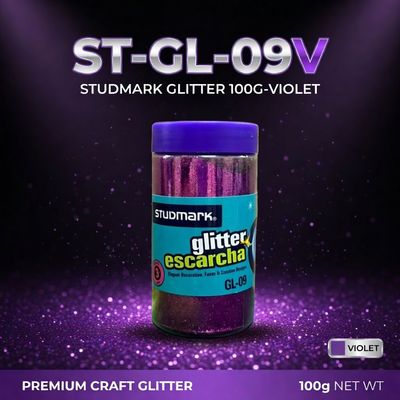 ST-GL-09V STUDMARK GLITTER 100G-VIOLET