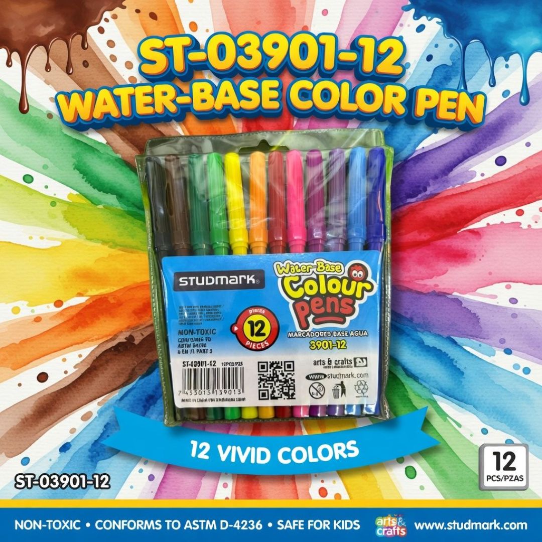ST-03901-12 WATER-BASE COLOR PEN