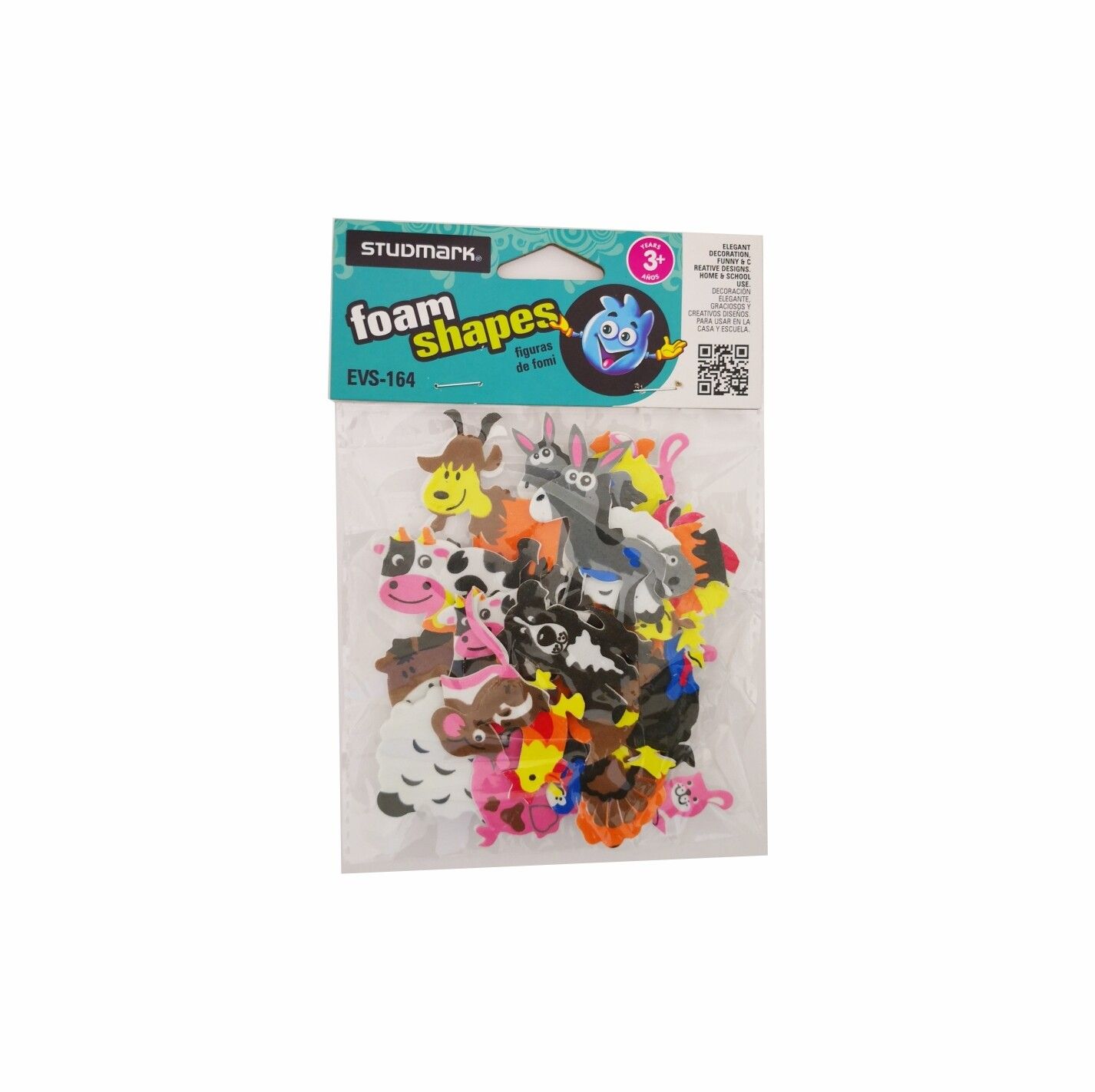 ST-EVS-164 STUDMARK FOAM STICKERS-FARM ANIMALS