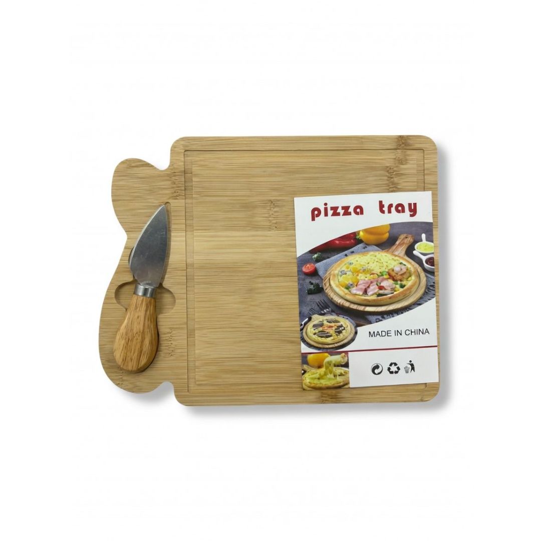 TTL-4933 2PCS WOODEN CUTTING BOARD(PIZZA TRAY)