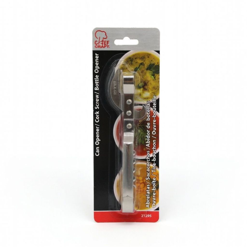 21295 CHEF CRAFT CAN OPENER/CORKSCREW/BOTTLE