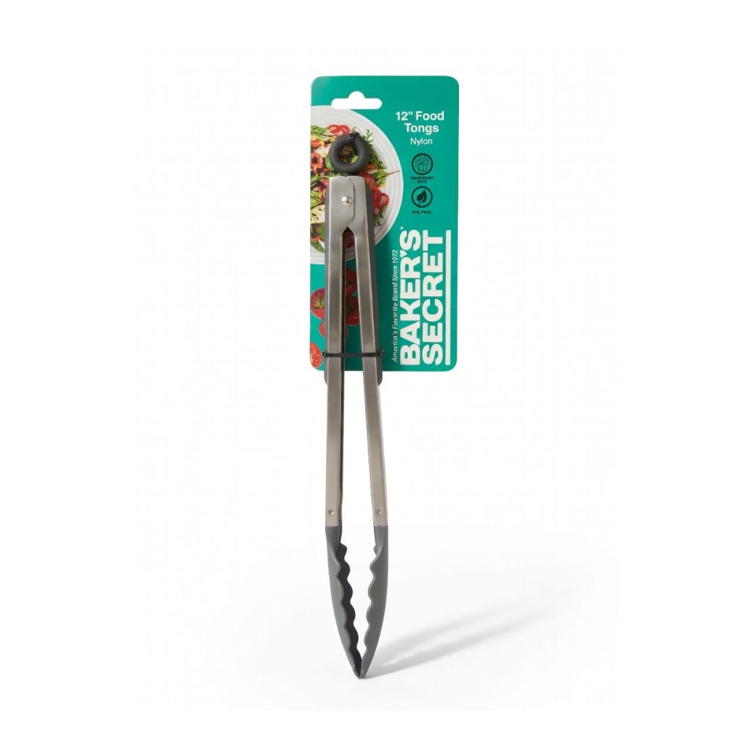 BS40152 12" NYLON FOOD TONGS