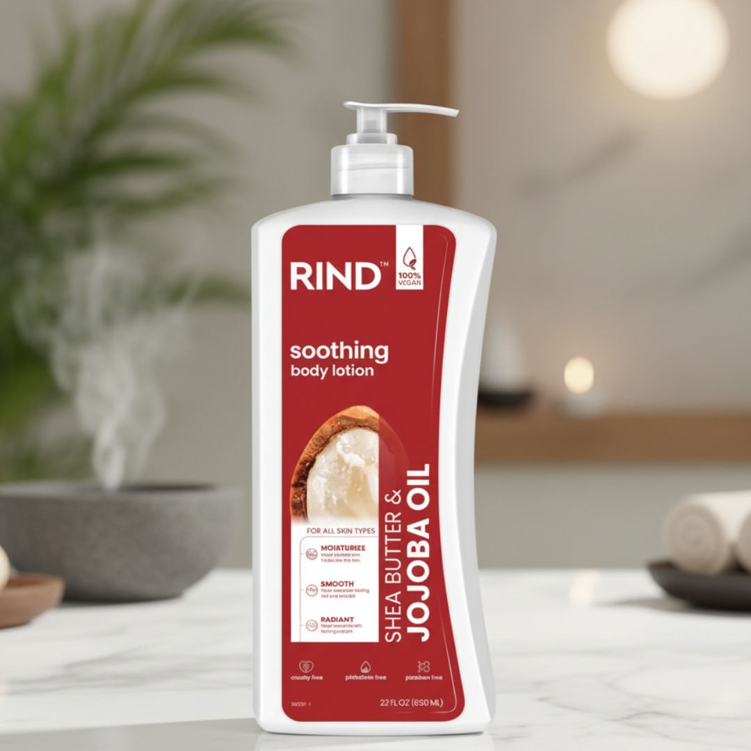 RIND SOOTHING BODY LOTION-SHEA BUTTER &amp; JOJOBA OIL 650ML