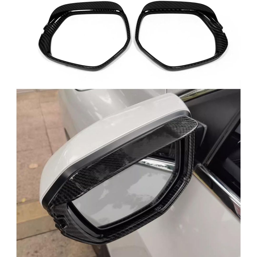 Honda HR-V HRV 2016-2022 ABS Carbon Fiber Exterior Side Rearview Mirror Cap Frame Cover Trim 2PCS Set