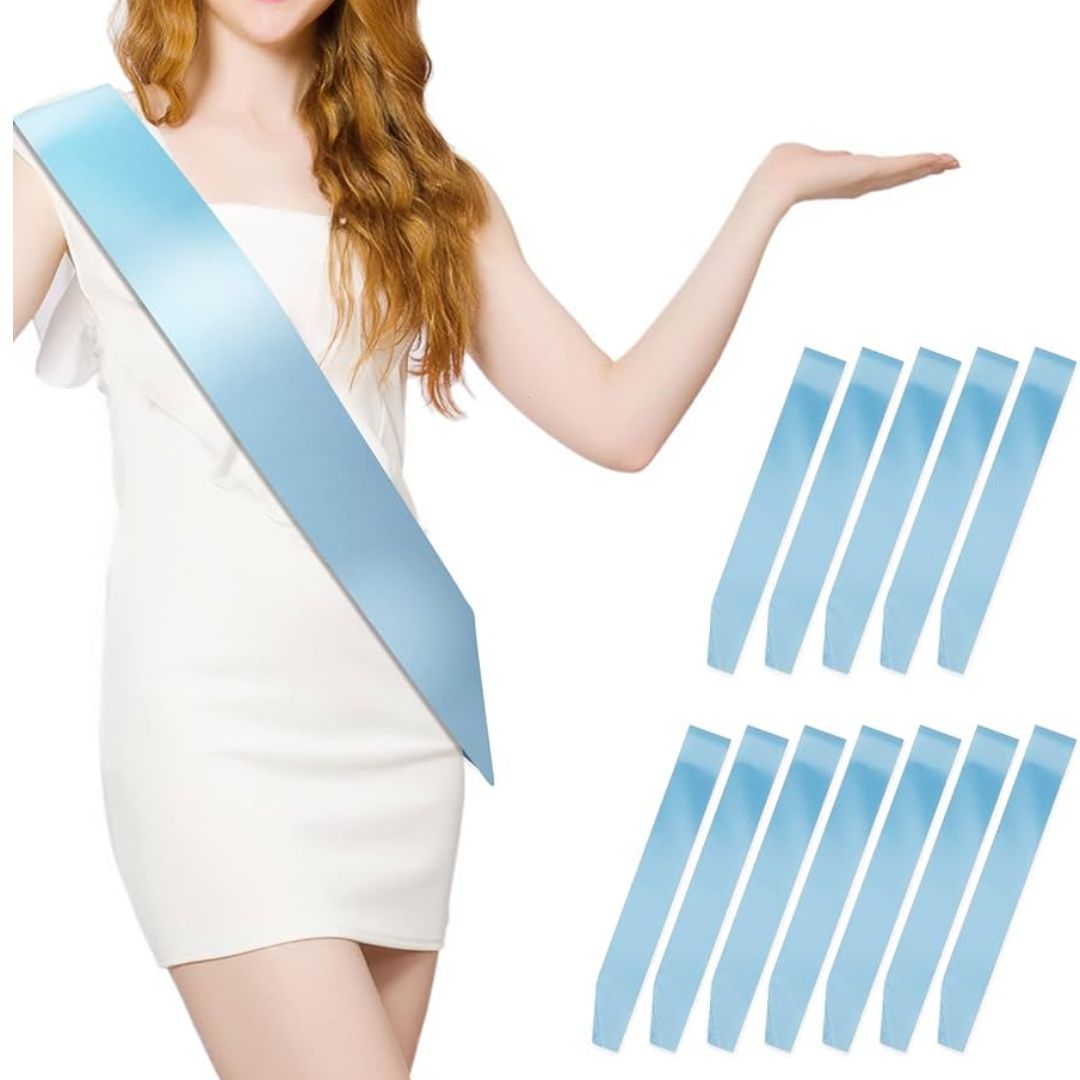 60211 SASH PLAIN BLUE