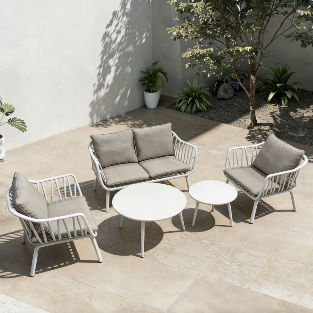 IMP-PARADISE-PATIO-CREAM IMPERIAL PARADISE CREAM 2 SINGLE CHAIRS