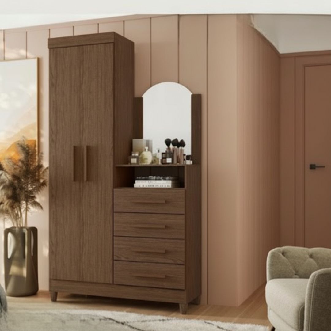 AL-9732 WARDROBE/CHEST CAPRI  COCOA MATTE