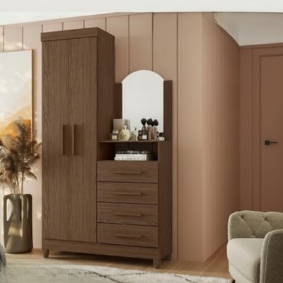 AL-9732 WARDROBE/CHEST CAPRI  COCOA MATTE