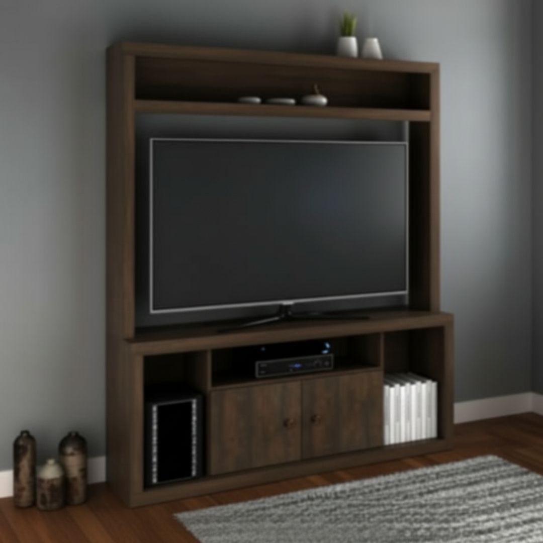 E-1713-0008 ENTERTAINMENT UNIT 60" RUSTIC