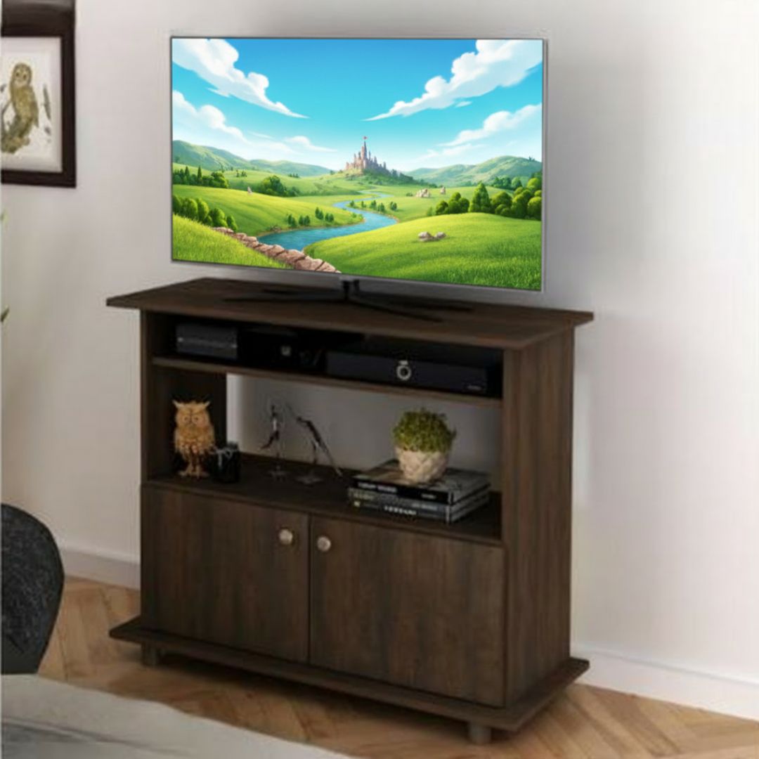 R-1458-0008 TV RACK 32" RUSTIC