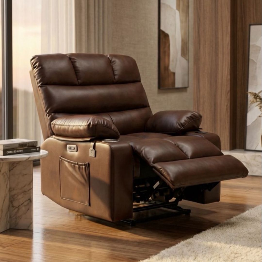 FIVESTAR BROWN  A.L ELECTRIC RECLINER