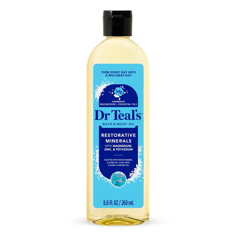 DR TEAL'S BODY OIL RESTORATIVE MINERALS WITH MAGNESIUM ZINC &amp; POTASSIUM 260ML