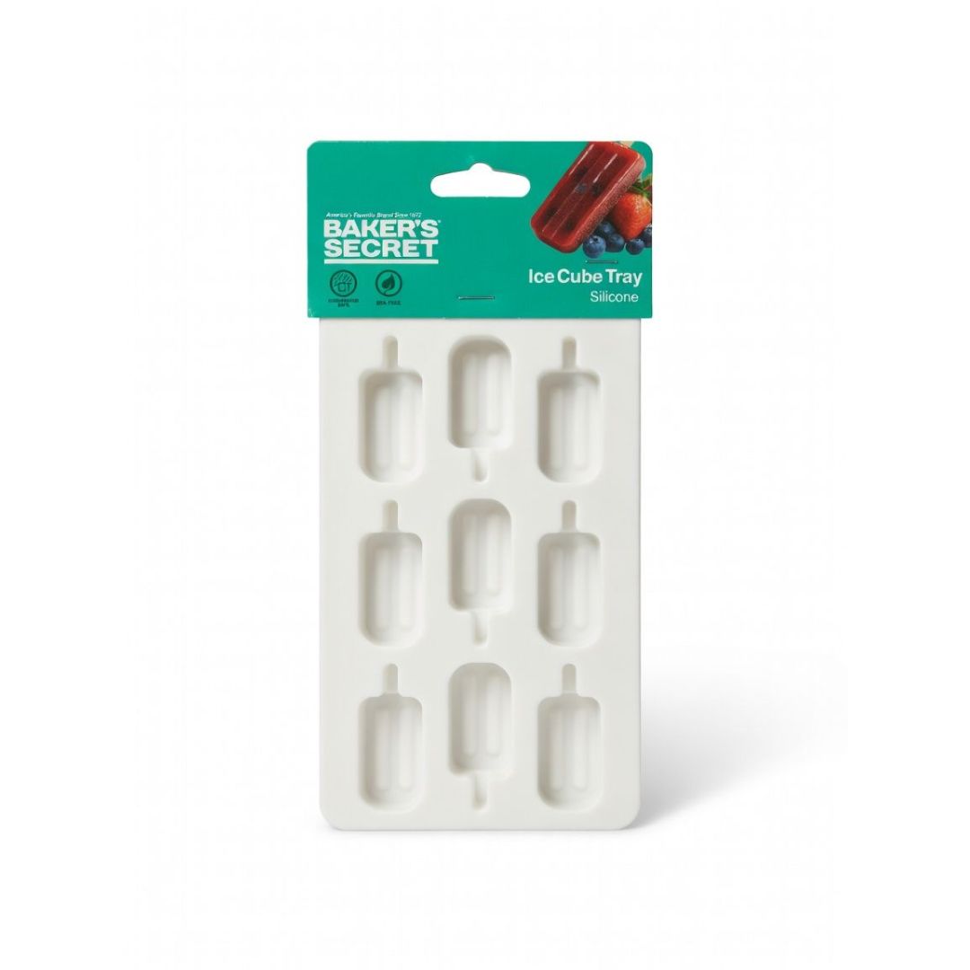 BS41262 BAKERS SECRET SILICONE ICE-TRAY-POPSICLE