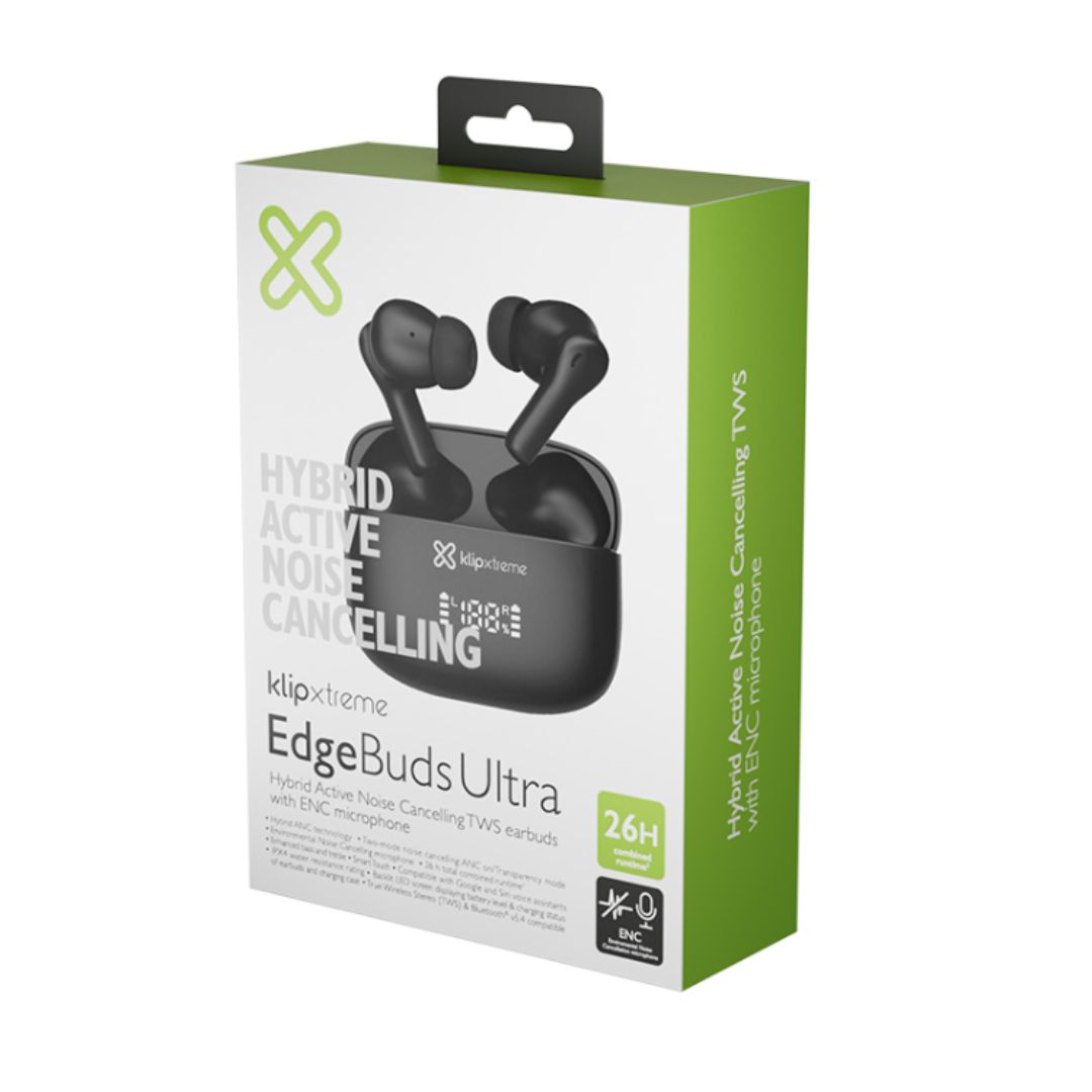 KTE-850BK Klip Xtreme - True wireless earphones - For Phone 26Hrs Hybdrid ANC Black