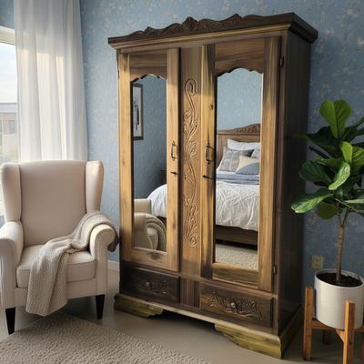 MAHOE WARDROBE 2 DOORS + 2 DRWERS