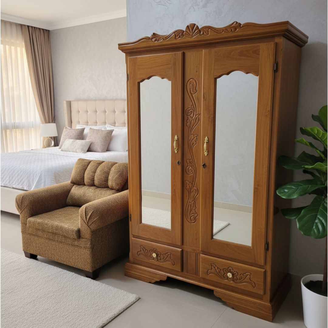 CEDAR  WARDROBE 2 DOORS + 2 DRWERS