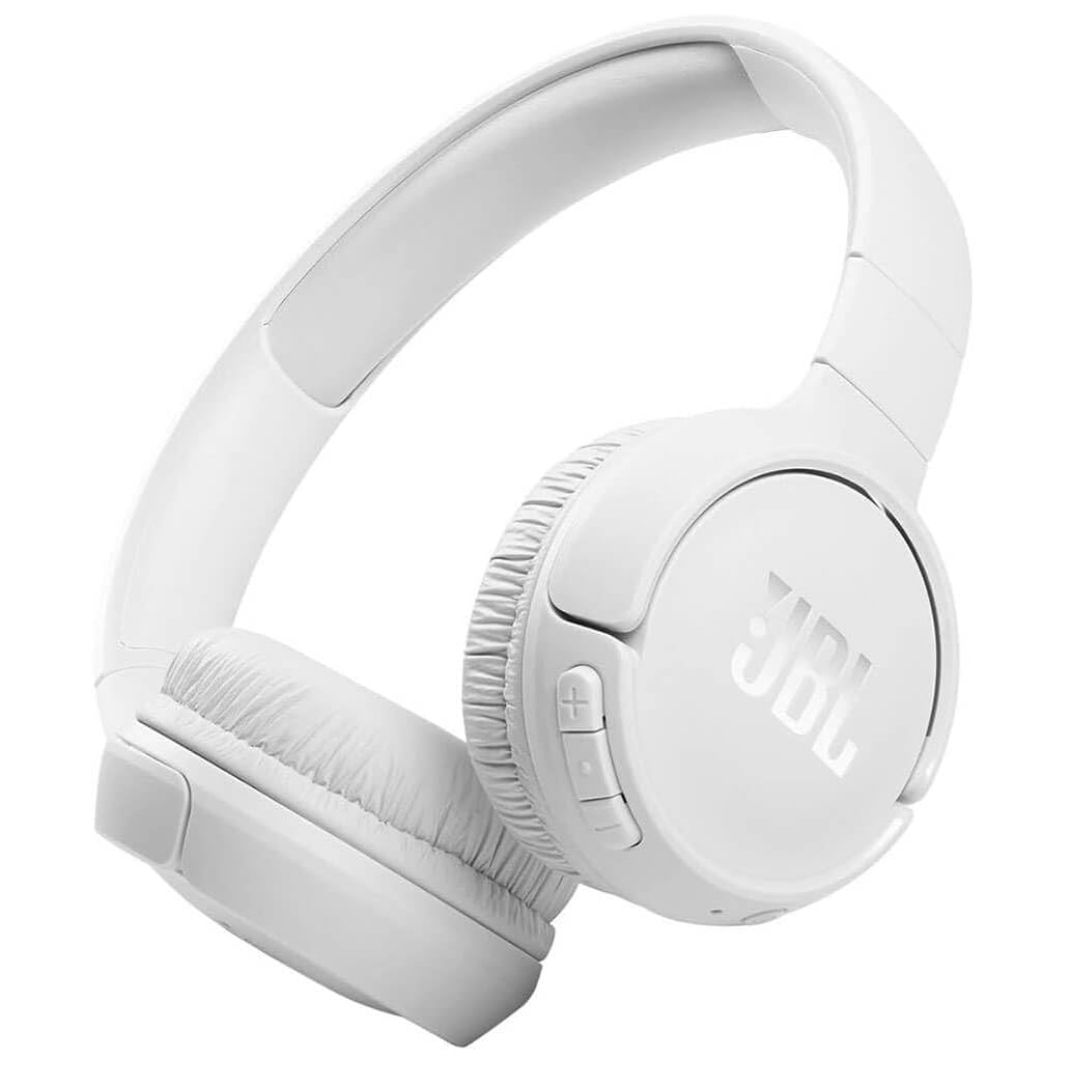 JBL TUNE 520BT - Headphones with mic - on-ear - Bluetooth - wireless - white JBLT520BTWHTAM