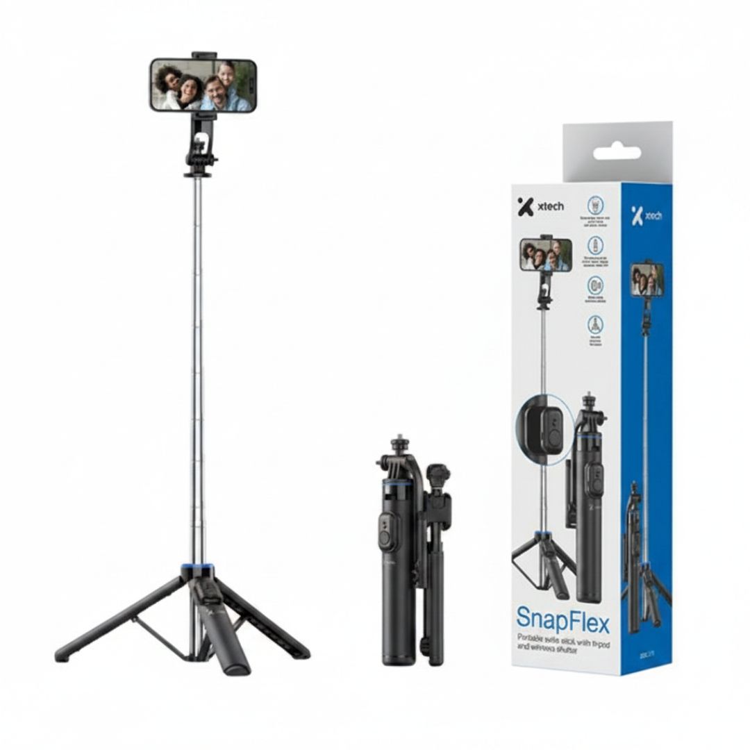 XSS-211 XTECH SELFIE STICK 4.3 FT EX TRIPOD WLSS SHU