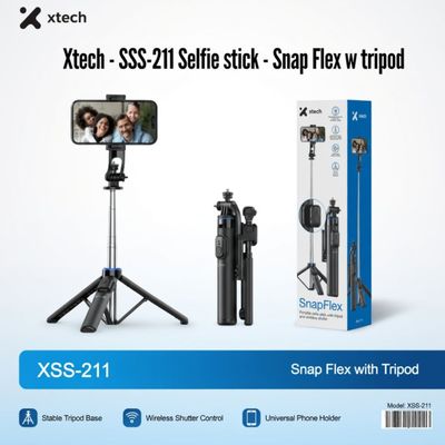 Xtech - XSS-211 Selfie stick - Snap Flex w tripod
