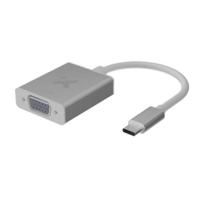 XTC-552 Xtech - Display adapter - USB Type C - VGA - Aluminum silver