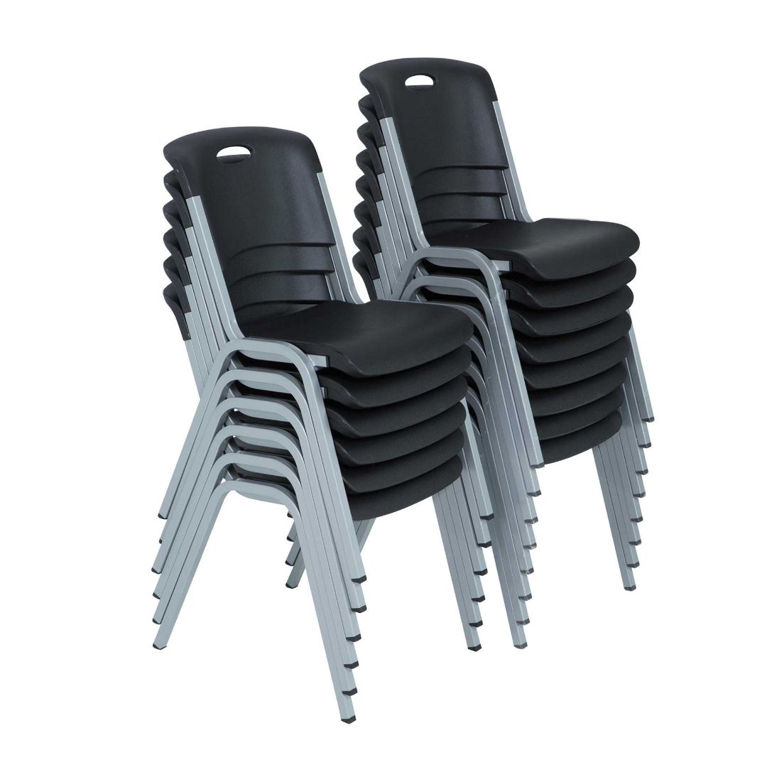 STACKABLE CHAIR BLACK (Rental)