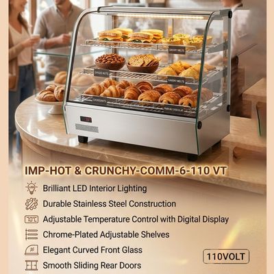 IMP-HOT-CRUNCHY-COMM-6-110-VT IMPERIAL HOT &amp; CRUNCHY HEAT MACHINE -- BEST WARMER IN NORTH AMERICA -- 110 VT COMMERCIAL