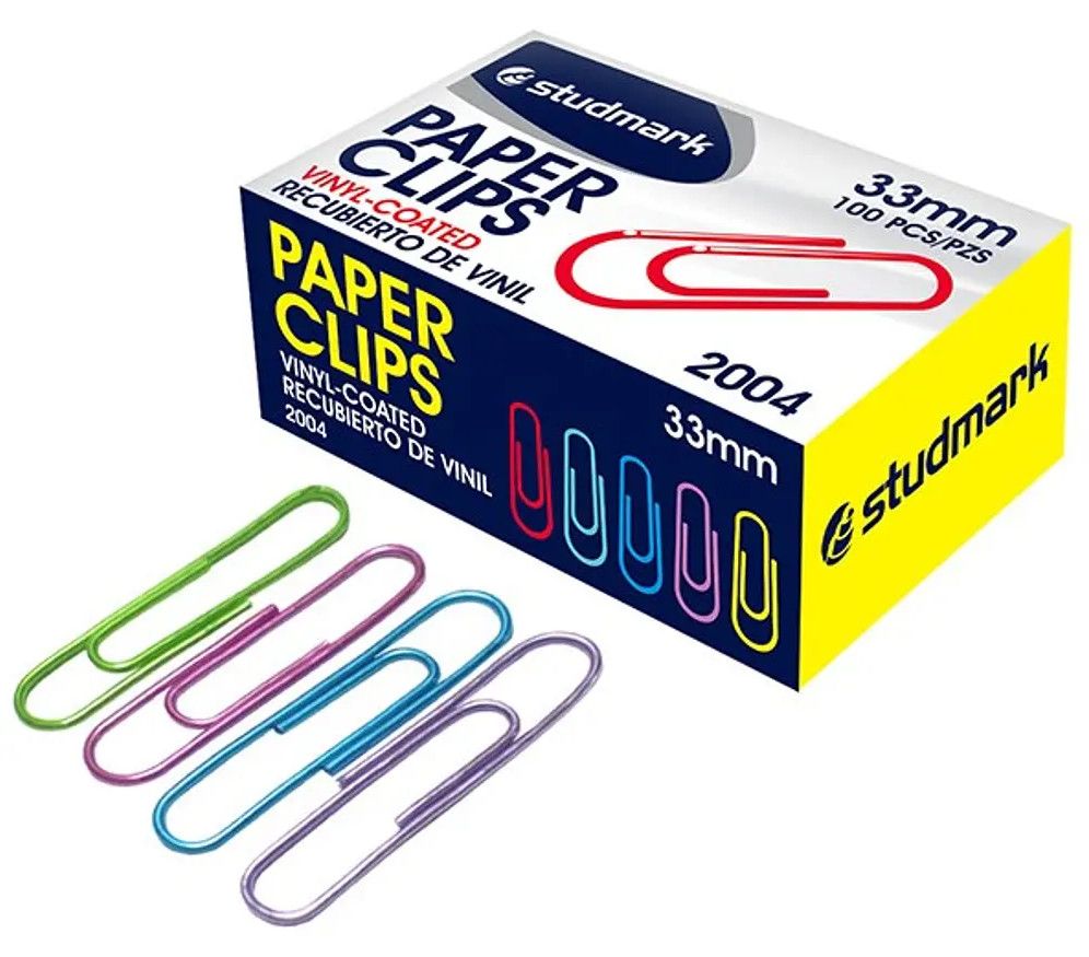 ST-02004 STUDMARK REGULAR COLOUR COATED PAPER CLIP