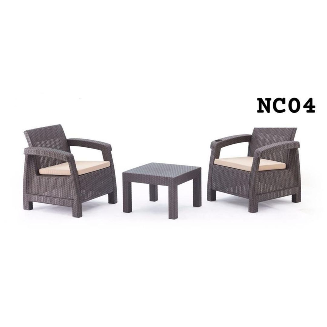 NC04 PATIO SET-2 CHAIR &amp; TABLE