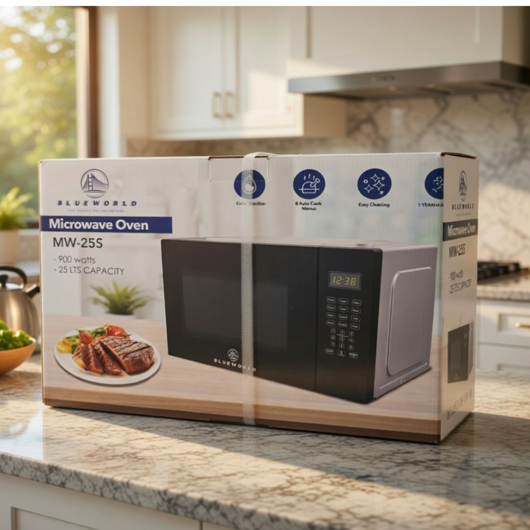 MW-25S 25L BLUEWORD DIGITAL  MICROWAVE 900 WATTS