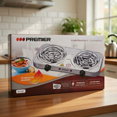 EF-1301 PREMIER 2 BURNER HOT PLATE 2000 WATTS