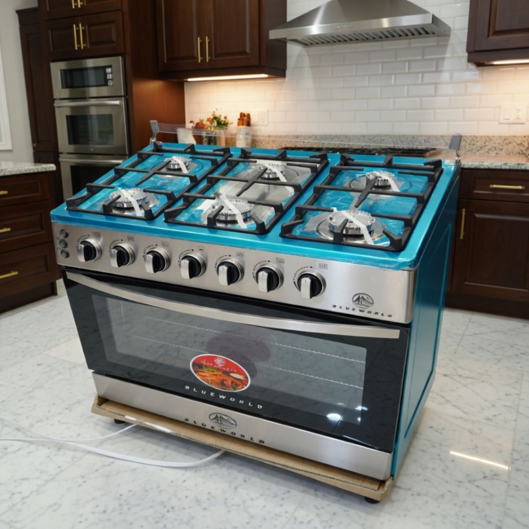 BLUEWORLD BW-819S 30" 6 BURNER GAS STOVE