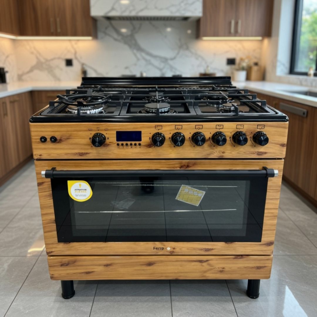 FERRE 36" PINE FURNISH 6 BURNER GAS STOVE