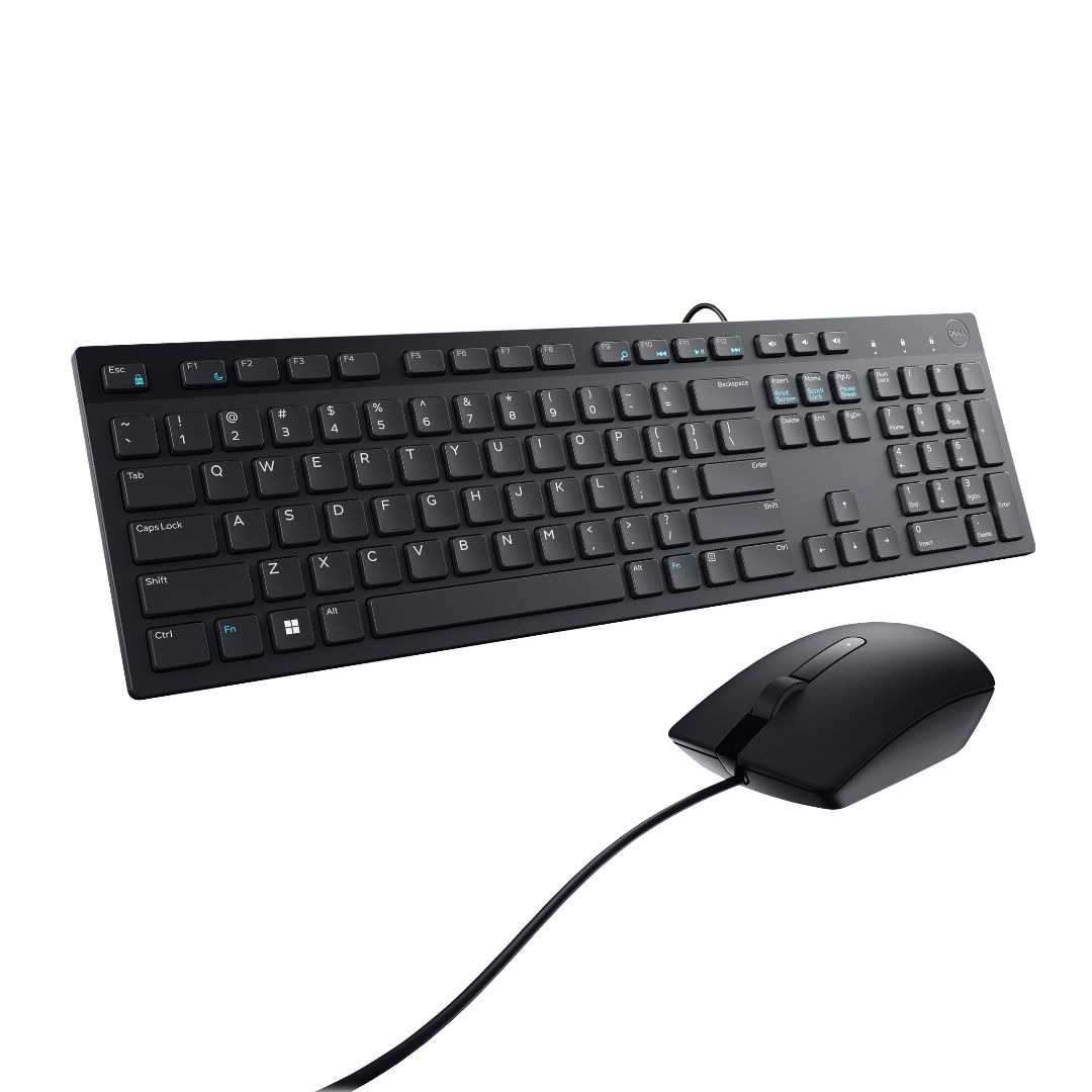 Dell KM300C - Keyboard and mouse set - USB - QWERTY - US - black