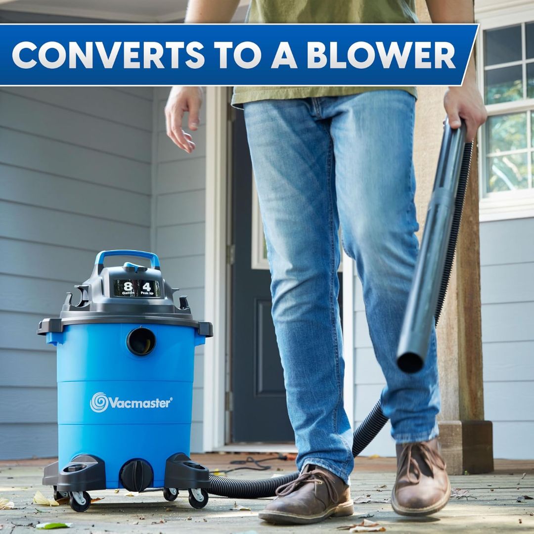 Vacmaster Blue Edition 8-Gallon* 4 Peak HP Wet/Dry Vacuum
