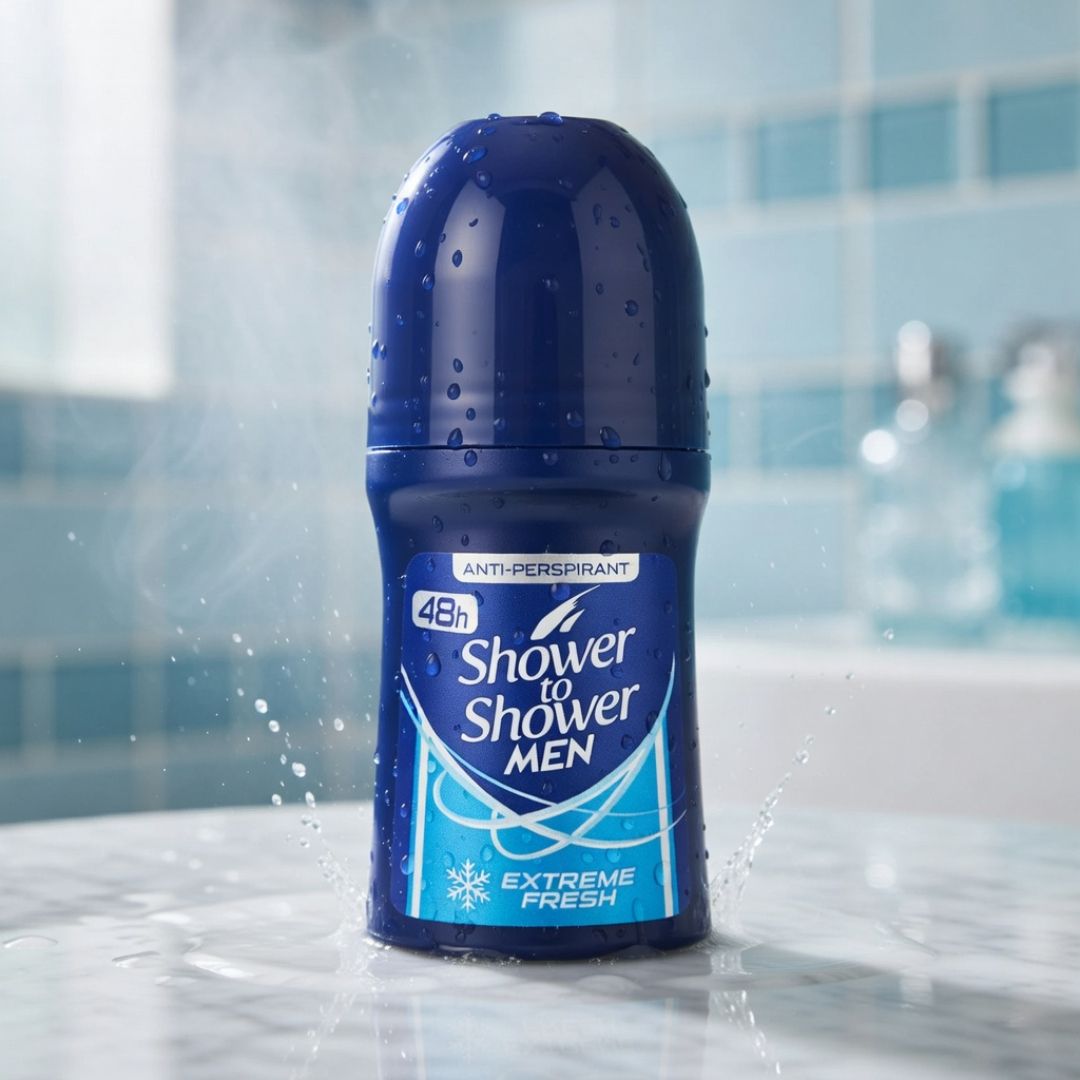 SHOWER TO SHOWER MEN 48H ANTI-PERSPIRANT EXTREME FRESH ROLL-ON 50ML